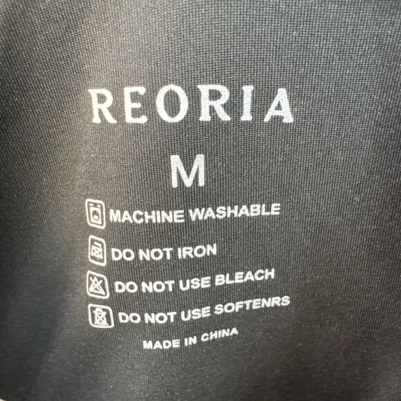 REORIA Sexy Plunge Bodysuit M Black Deep V Neck Sleeveless Backless Top Thong - Picture 9 of 10